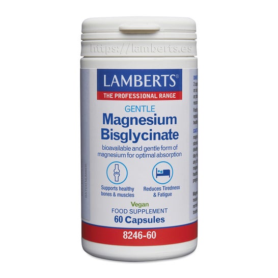 Lamberts Magnesio Bisglicinato 60 cápsulas