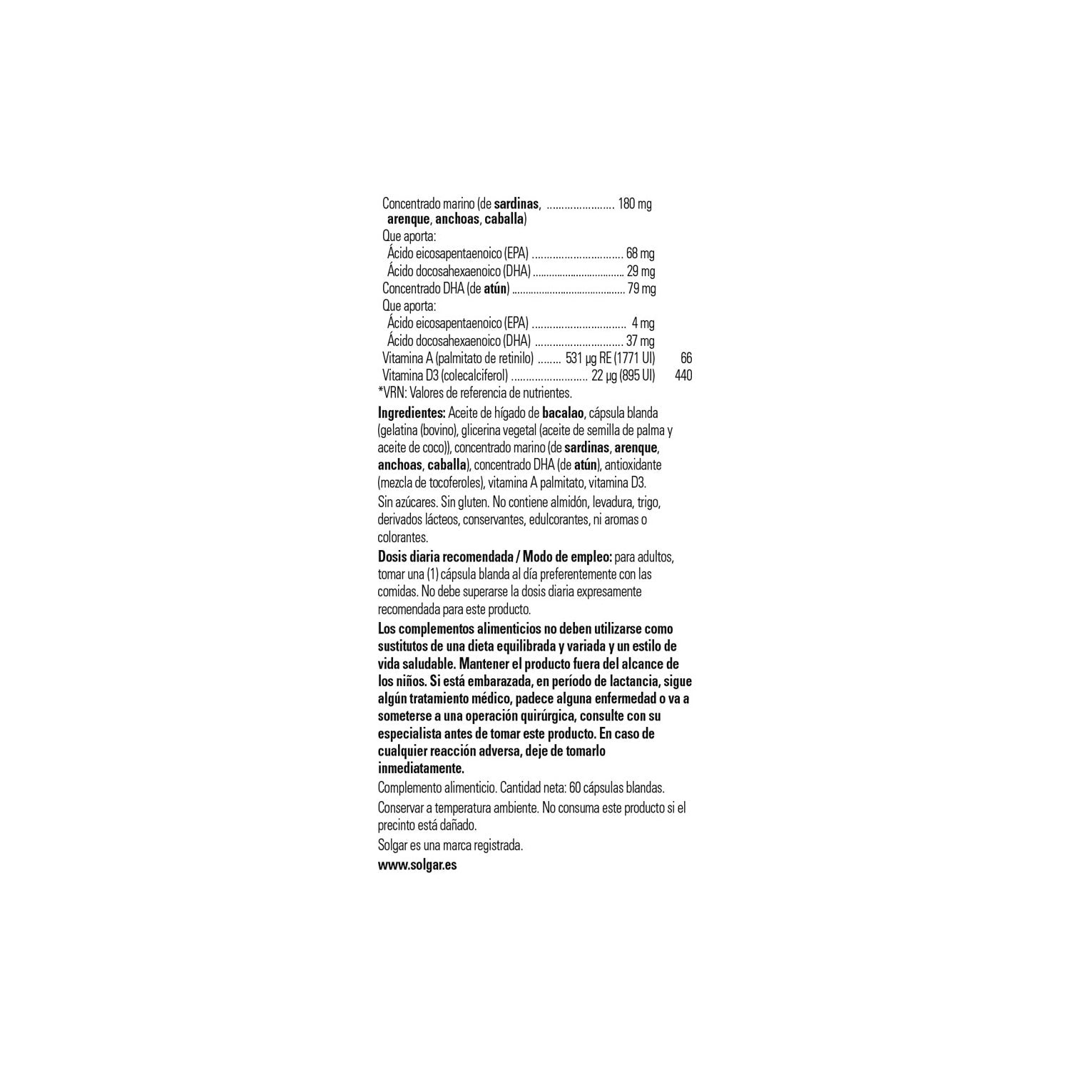 Solgar Super Cod Liver Oil Complex 60 perlas
