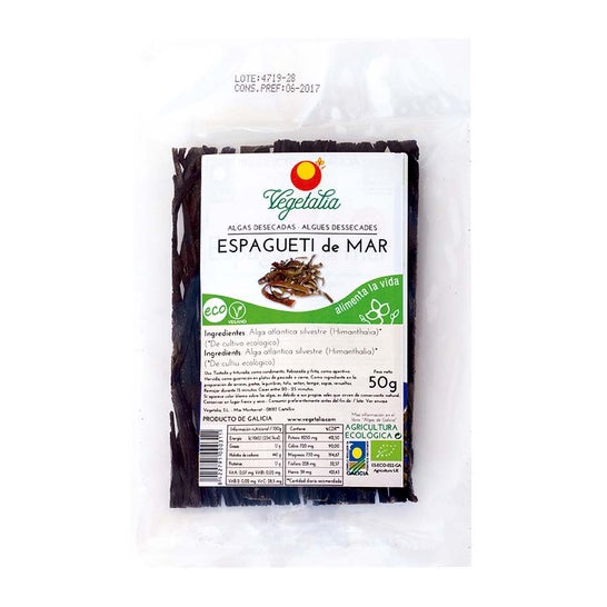 Vegetalia Algas Espagueti de Mar Bio 50g