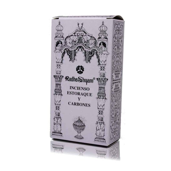 Radhe Shyam Incienso Estoraque Carbones 100g