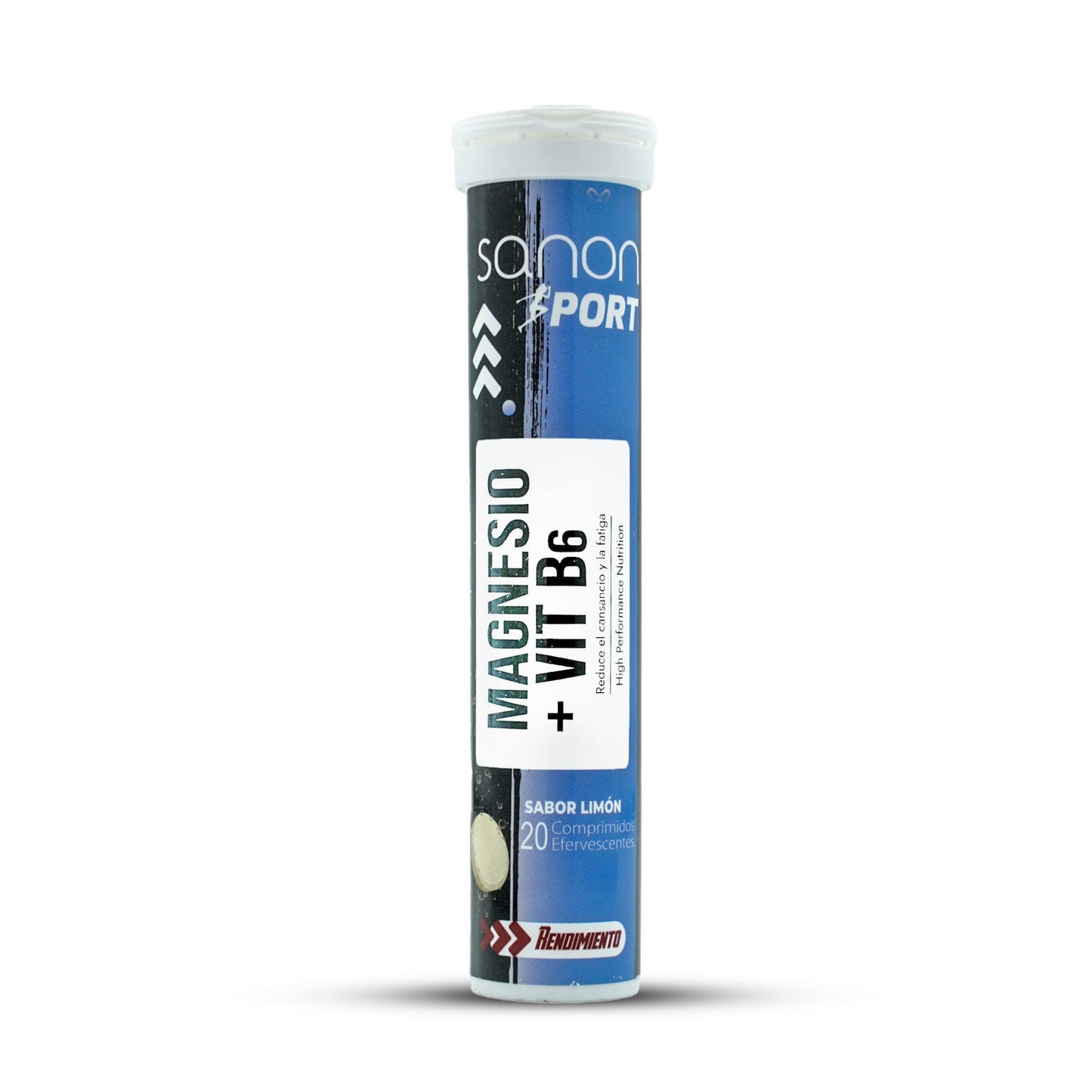 Sanon Sport Magnesio + Vitamina B6 Sabor Limón 20 comprimidos efervescentes