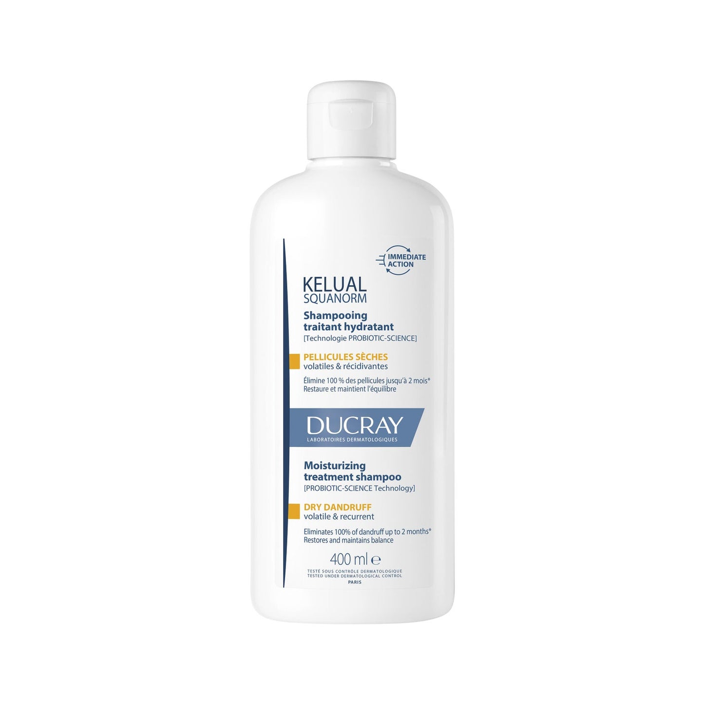 Ducray Kelual Squanorm Champú Anticaspa Caspa Seca 400ml