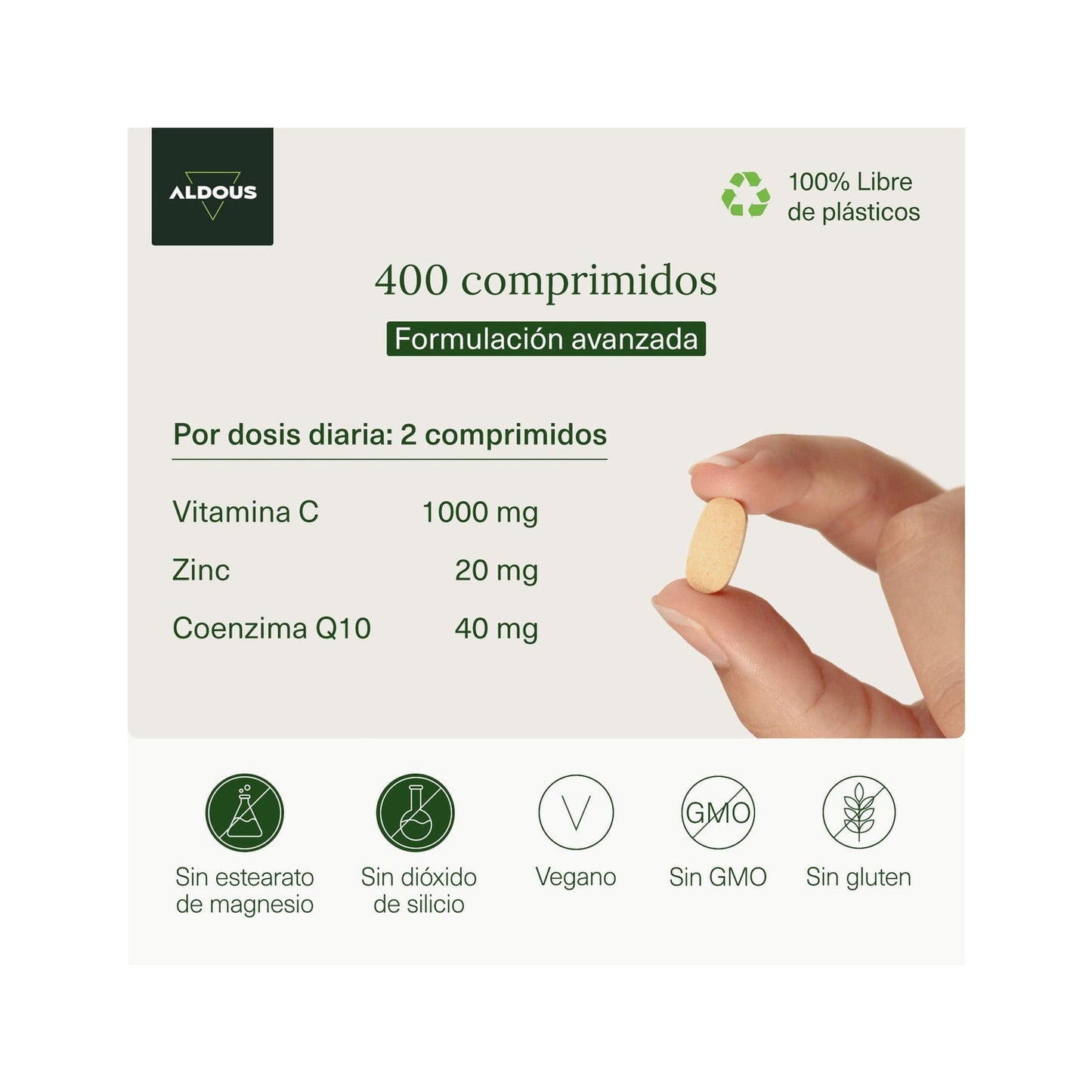 Aldous Bio Vitamina C Pura 1000mg 250comp