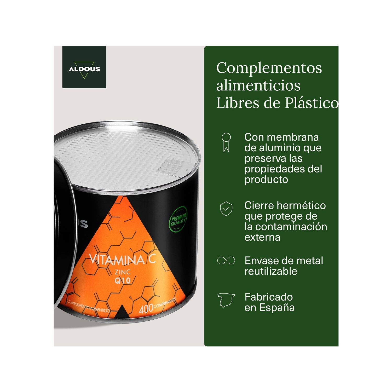 Aldous Bio Vitamina C Pura 1000mg 250comp