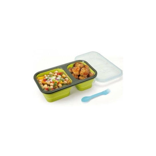 Jata Porta Alimentos De Silicona Plegable Doble