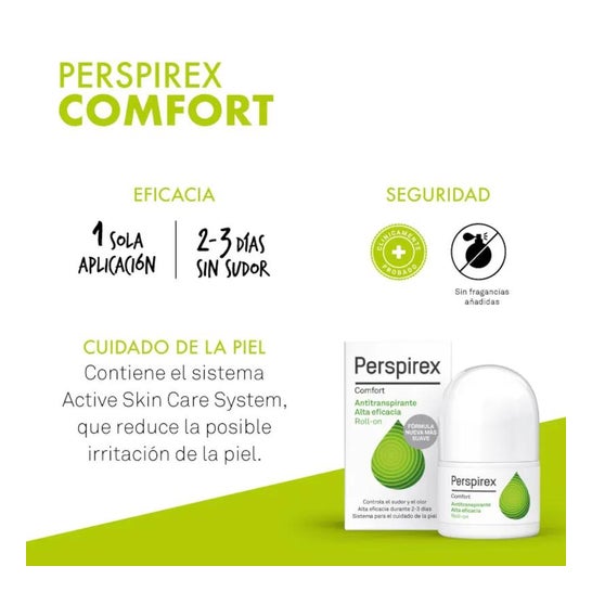 Perspirex Comfort Antitranspirante Alta eficacia Roll-On 20ml