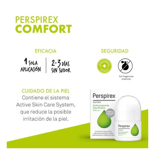 Perspirex Comfort Antitranspirante Alta eficacia Roll-On 20ml