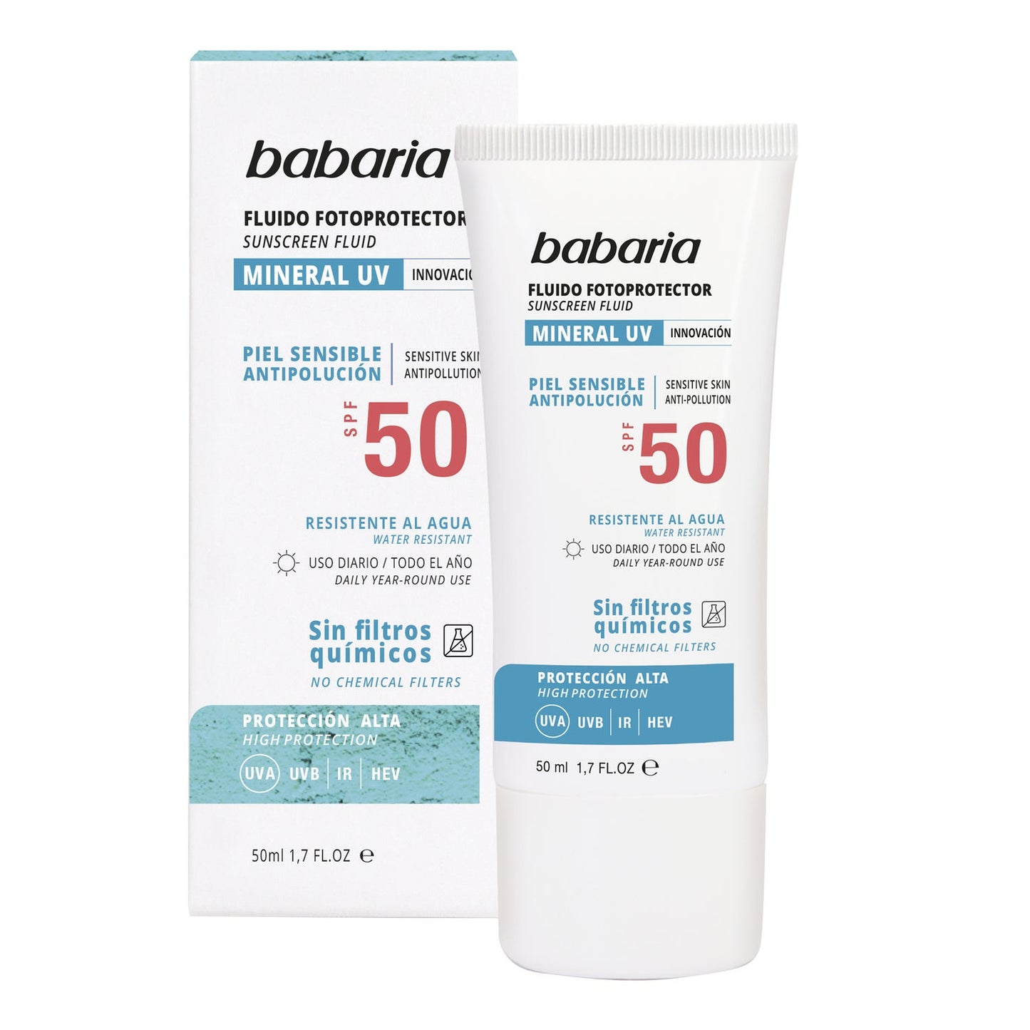 Babaria Solar Mineral UV SPF50 50ml