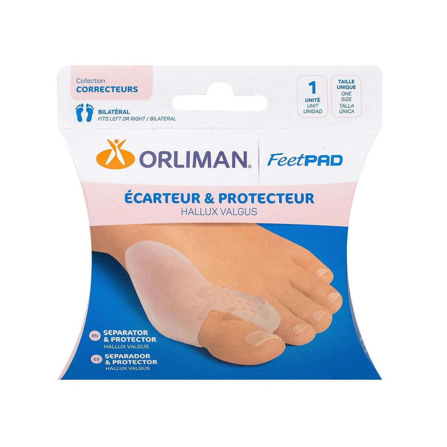 Orliman FeetPad Protector de pies Hallux Valgus Talla Única