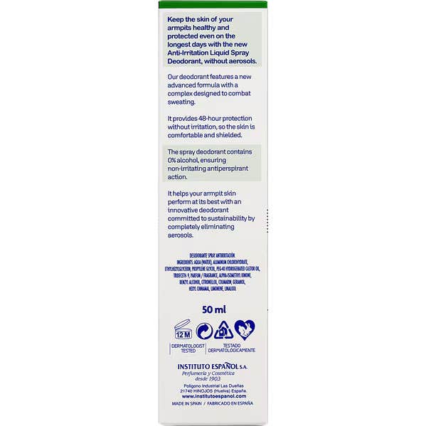 Instituto Español Desodorante Líquido Anti Irritación 50 ml