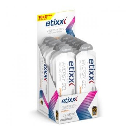 Etixx Energy Gel Bebida Isotónica Naranja 12x60ml