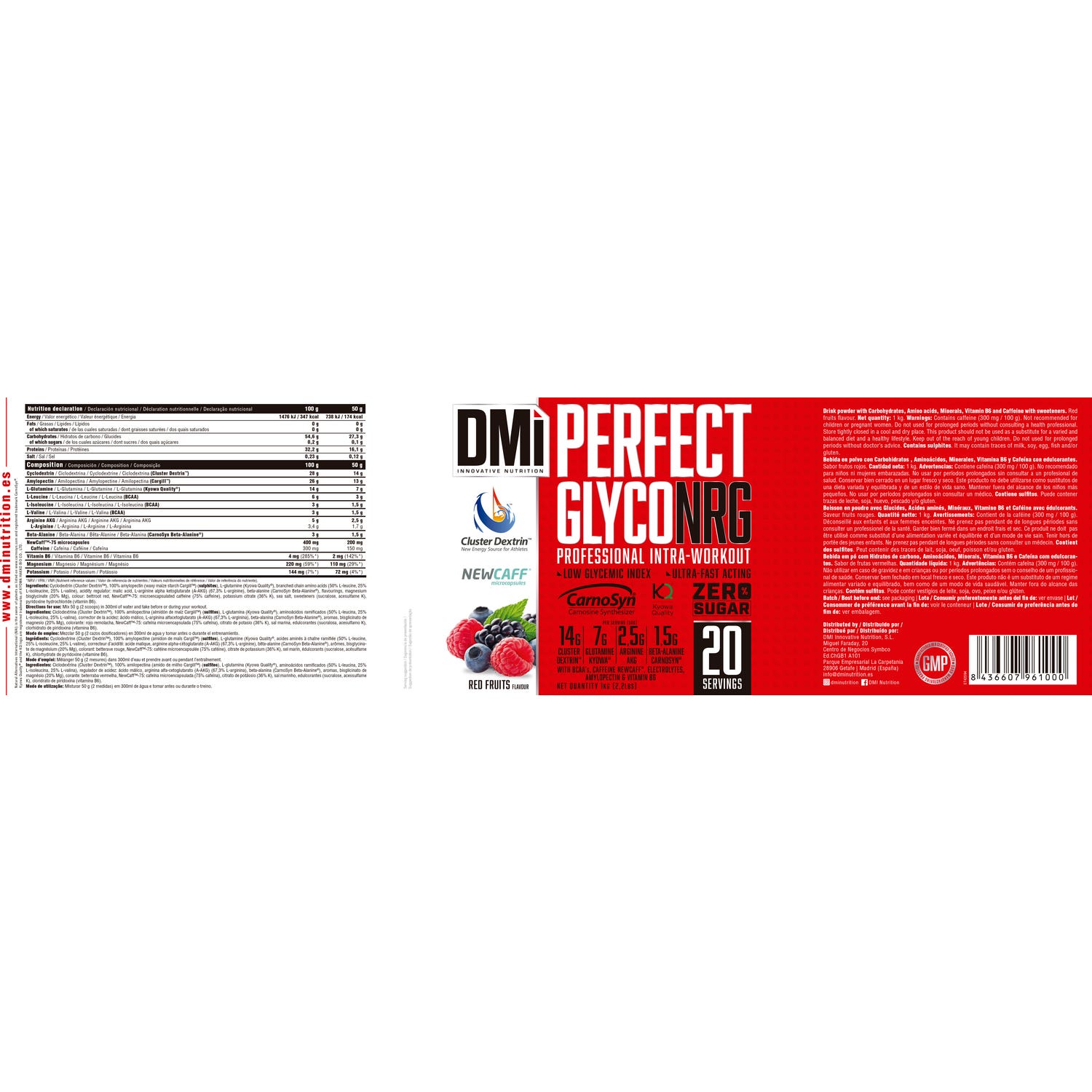 DMI Nutrition Perfect Glyco Nrg Red Fruits 1kg
