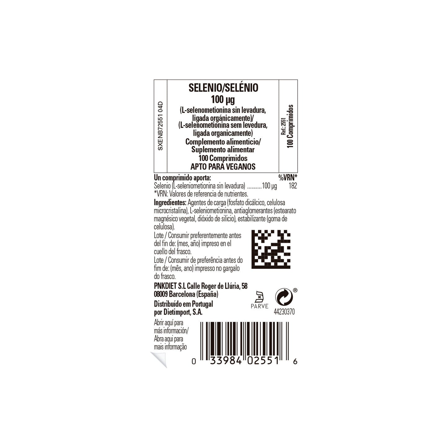 Solgar Selenio 100mcg 100comp
