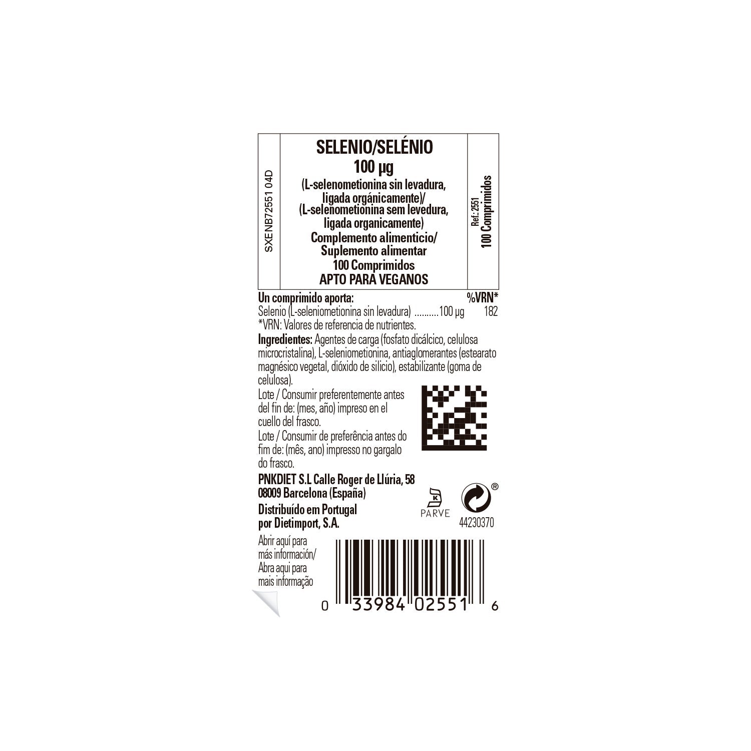 Solgar Selenio 100mcg 100comp