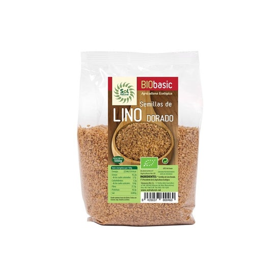 Solnatural Linaza Semilla Dorada Bio 500 g