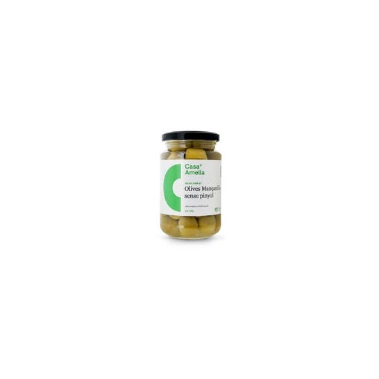 Casa Amella Aceitunas Manzanilla Verde con Hueso 120g