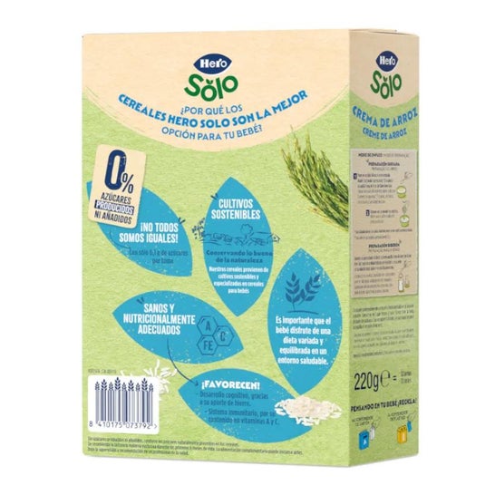 Hero Crema de Arroz sin Gluten Bio 220 g