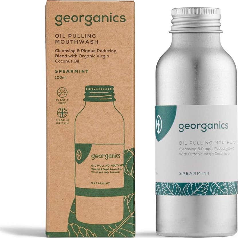 Georganics Oil Pulling Mouthwash Spearmint 100ml