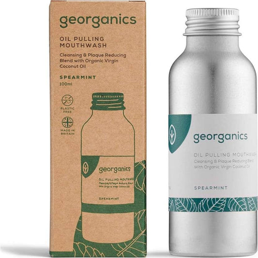 Georganics Oil Pulling Mouthwash Spearmint 100ml