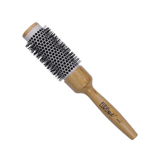 Eurostil Cepillo Térmico Cerámico Mango Madera 38 mm 1 ud