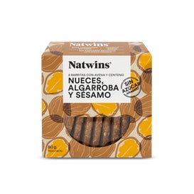 Natwins Barritas de Nueces y Algarroba Bio 80g