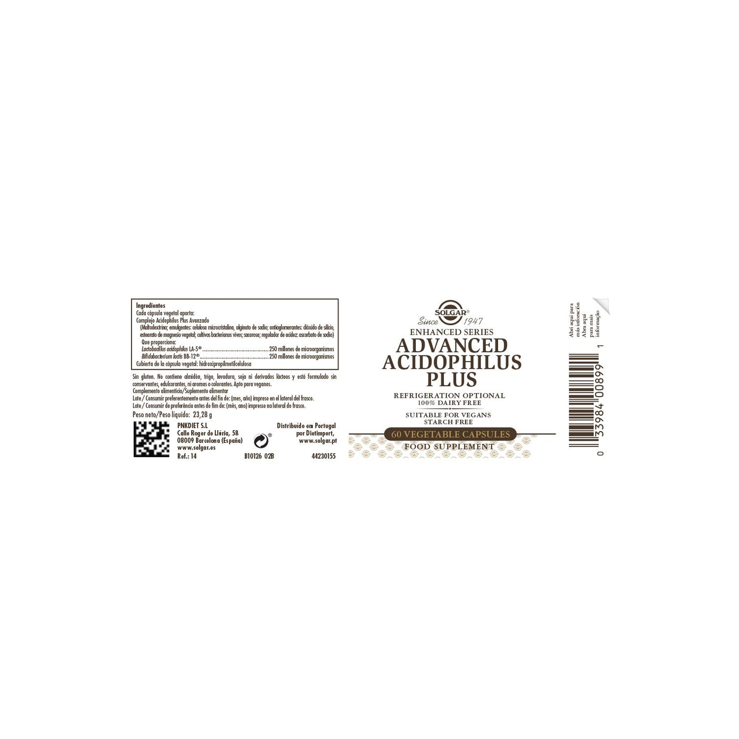Solgar Advanced Acidophilus Plus 60vcaps