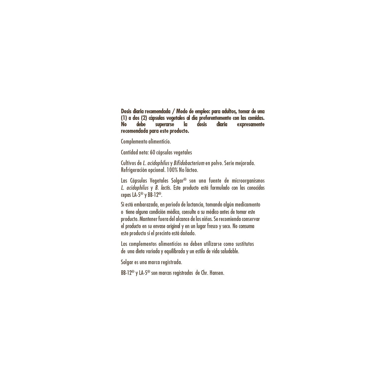 Solgar Advanced Acidophilus Plus 60vcaps