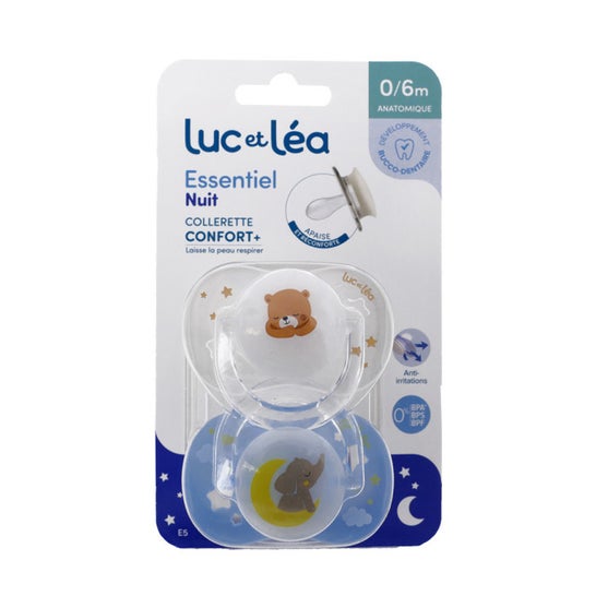 Luc Et Léa Essentiel Duo Night E5 Chupete 0-6M 2uds