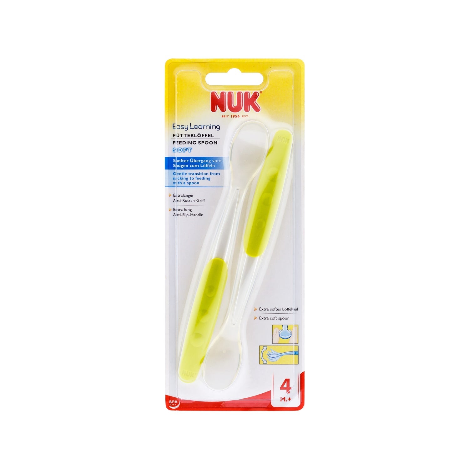 Nuk cuchara silicona easy learning 2uds