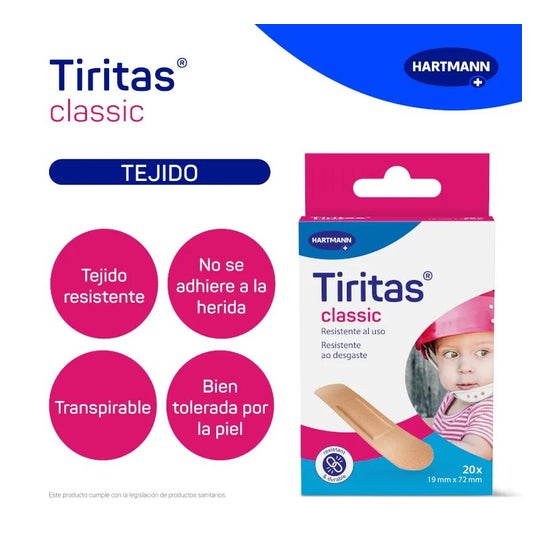 Hartmann Tiritas Clásicas 20uds (19x72mm)