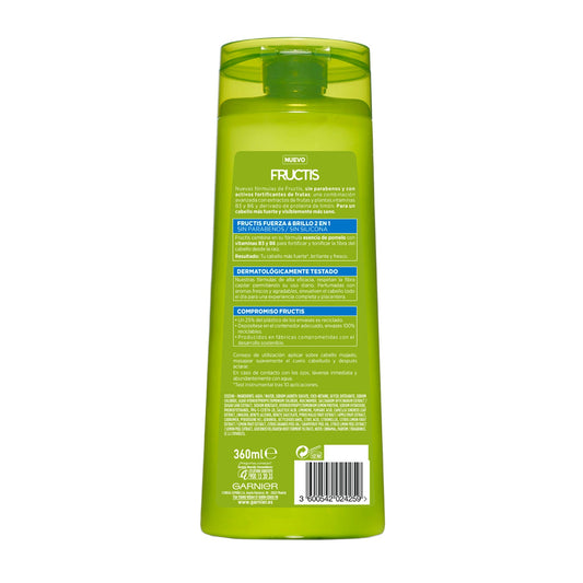 Garnier Fructis Champú Fuerza & Brillo 2 en 1 360ml