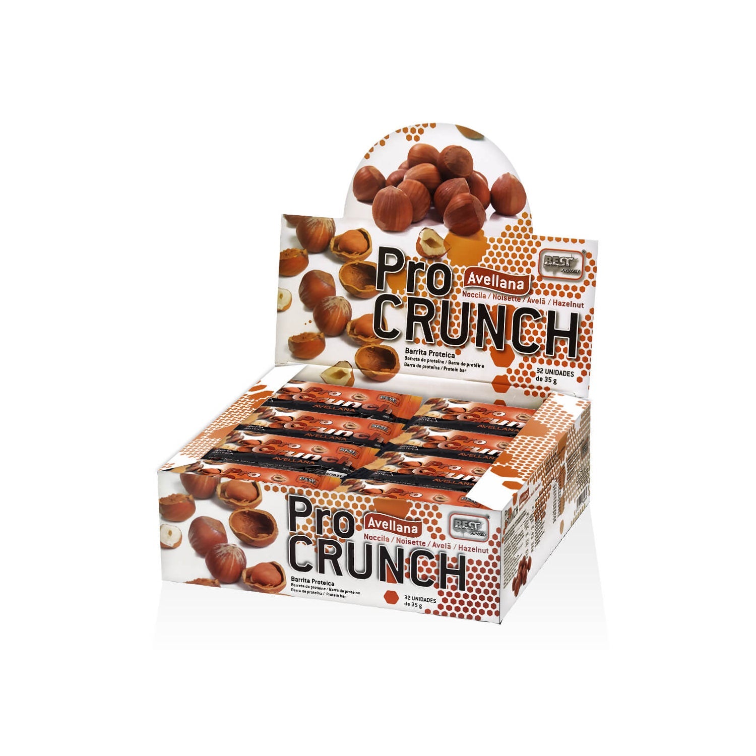 Best Protein Barrita Pro Crunch Avellana 32uds