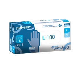 Polysem Guantes Nitrilo Sin Polvo 8/9 L 100uds