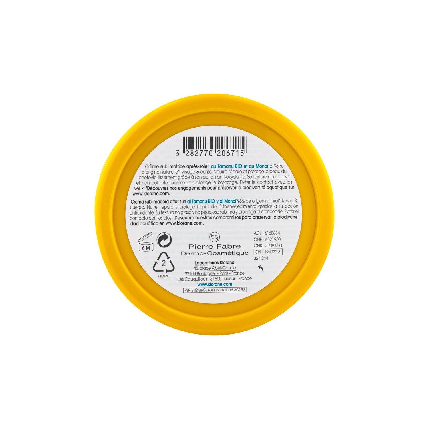 Klorane Crema Sublimadora After Sun 200ml