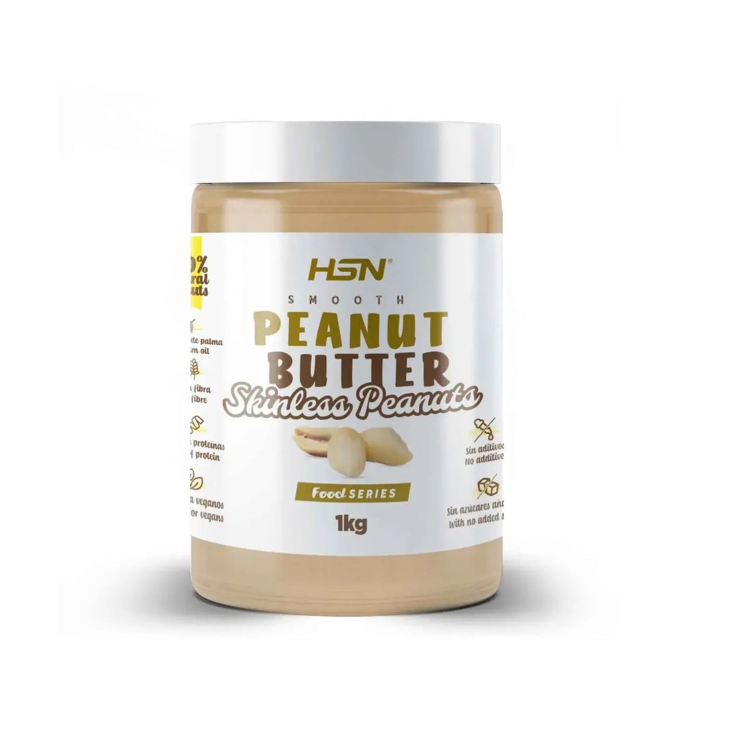 HSN Crema Suave de Cacahuetes Pelados 1kg