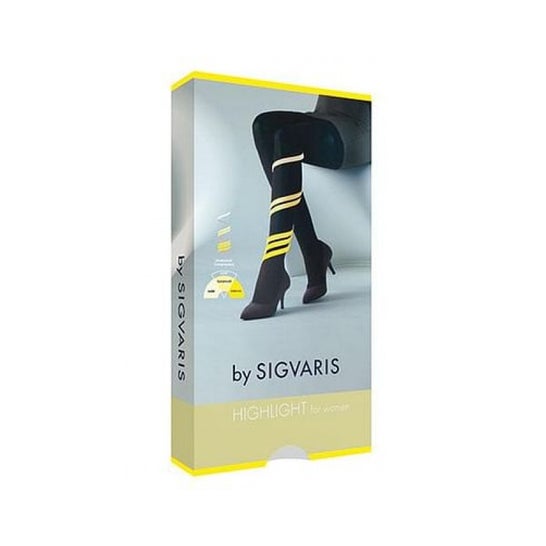 Sigvaris Highlight Women Calcetín Punta Abierta TML Dune 1 Par