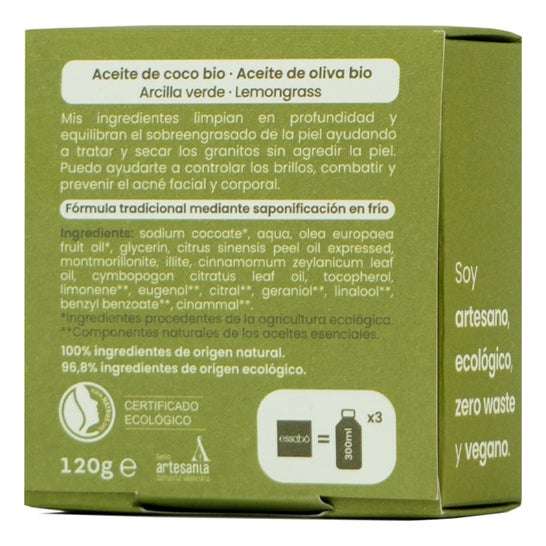 Jabones Beltran Pastilla de Jabón Eco Piel Grasa Essabó 120g