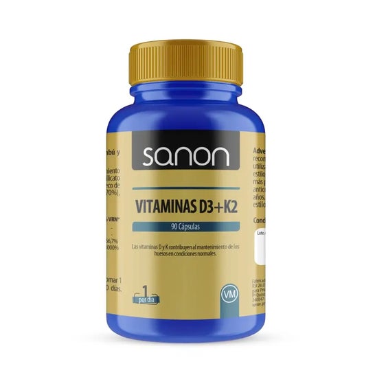 Sanon Vitaminas D3 + K2 90 caps