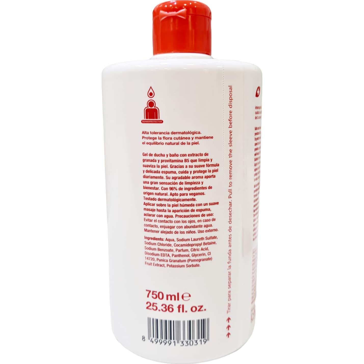 Interapothek Gel de Baño Granada Provitamina B5 750 ml