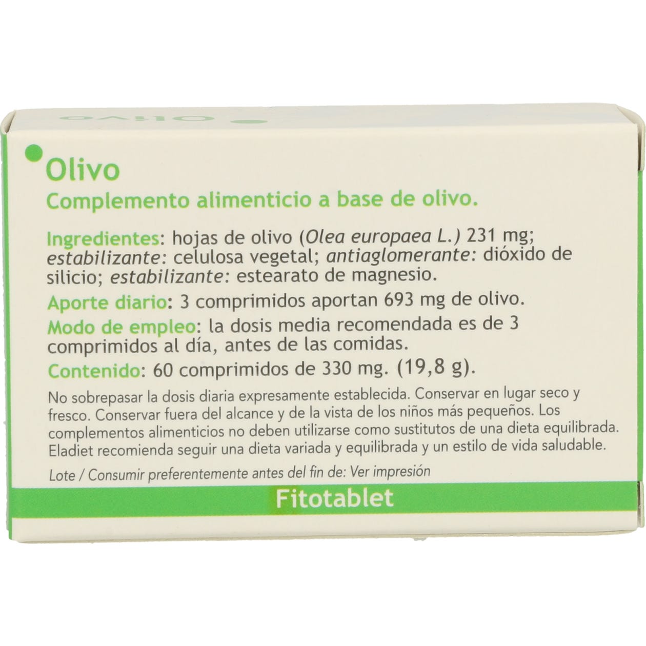 Fitotablet olivo 60comp