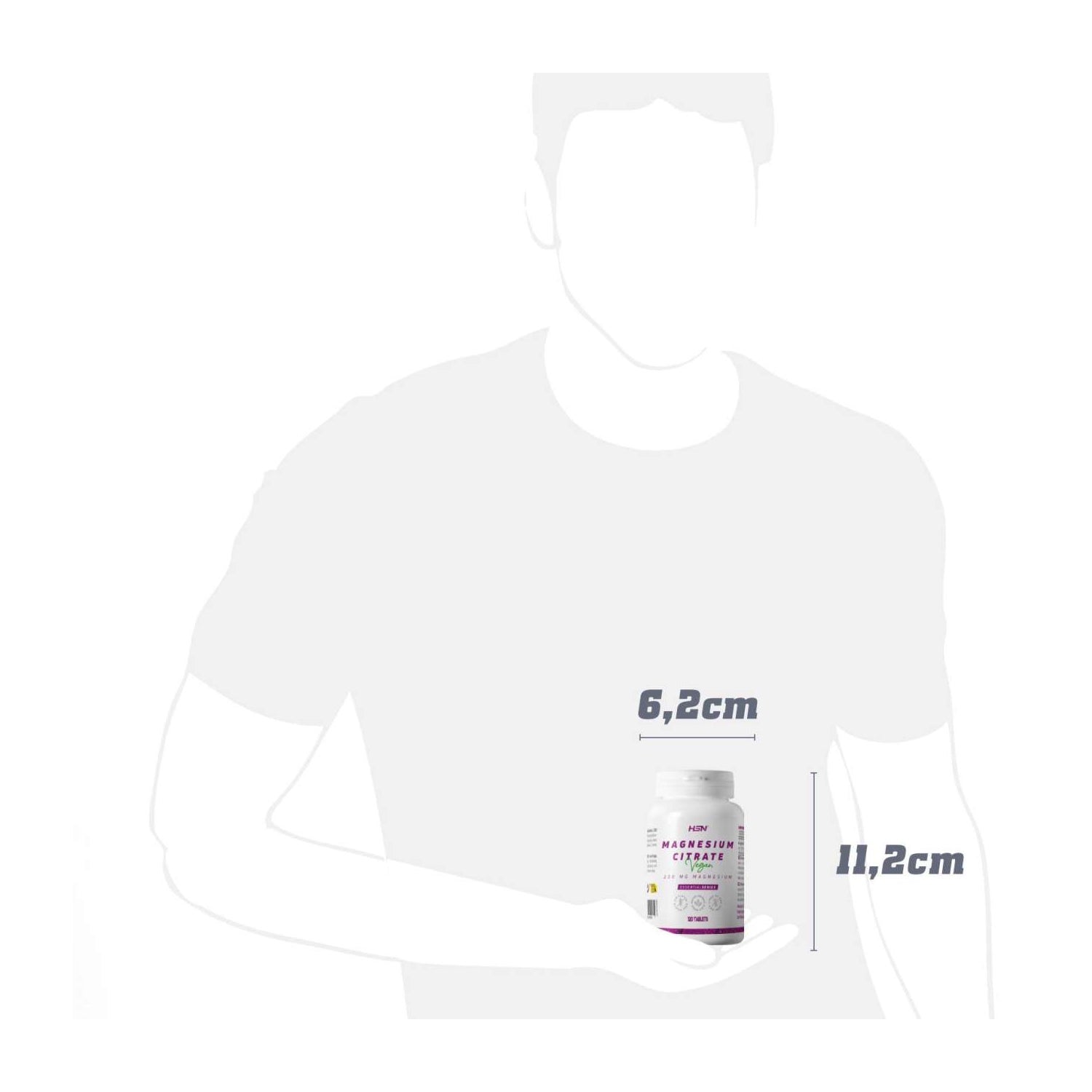 HSN Citrato de Magnesio 200mg Magnesio 120comp