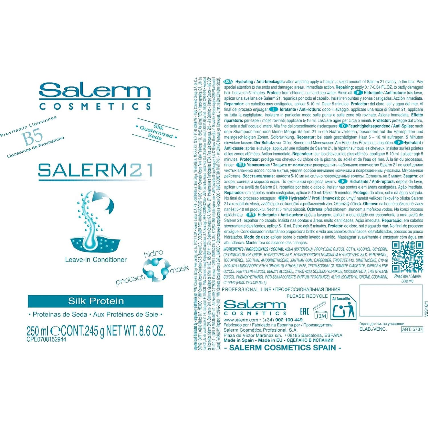 Salerm 21 Mascarilla 250ml