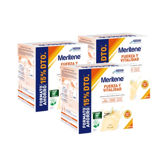 Meritene Fuerza y Vitalidad Vainilla 3x30 Sobres
