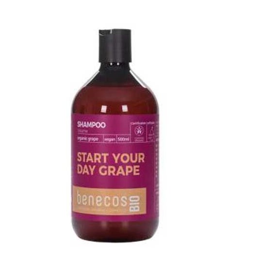 Benecos Champú Volumen Uva Vegan 500 ml