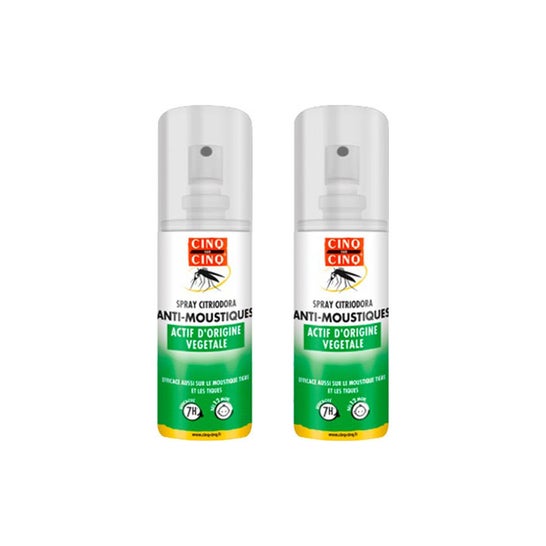 Cinq Sur Cinq Locion Repelente Citriodora Spray 2 X100 ml