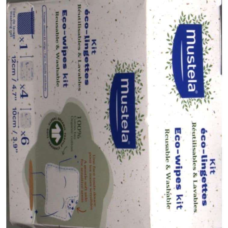 Mustela Eco Kit Toallas Lavables y Reutilizables 10uds