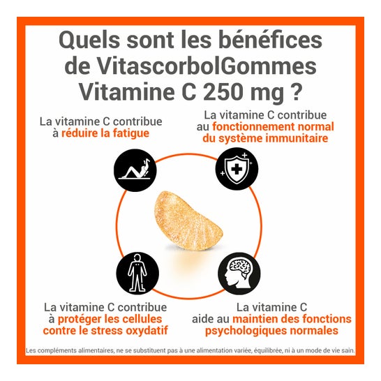 Vitascorbol Vitamine C 250 mg 45gummies
