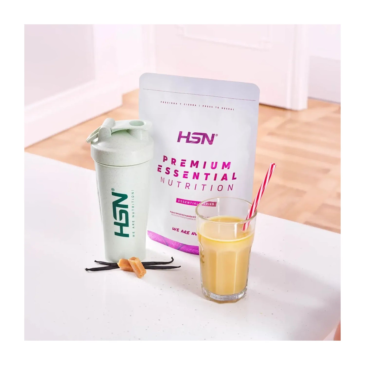 HSN Proteína de Guisante Aislada 2.0 Vainilla y Caramelo 500g