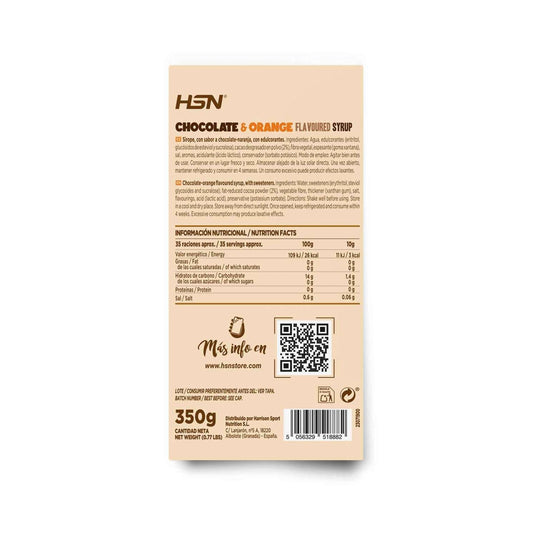 HSN Sirope Chocolate y Naranja 350 g