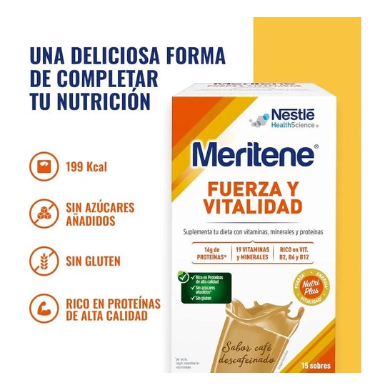Nestlé Meritene® Fuerza y Vitalidad Sabor Café 30sobres